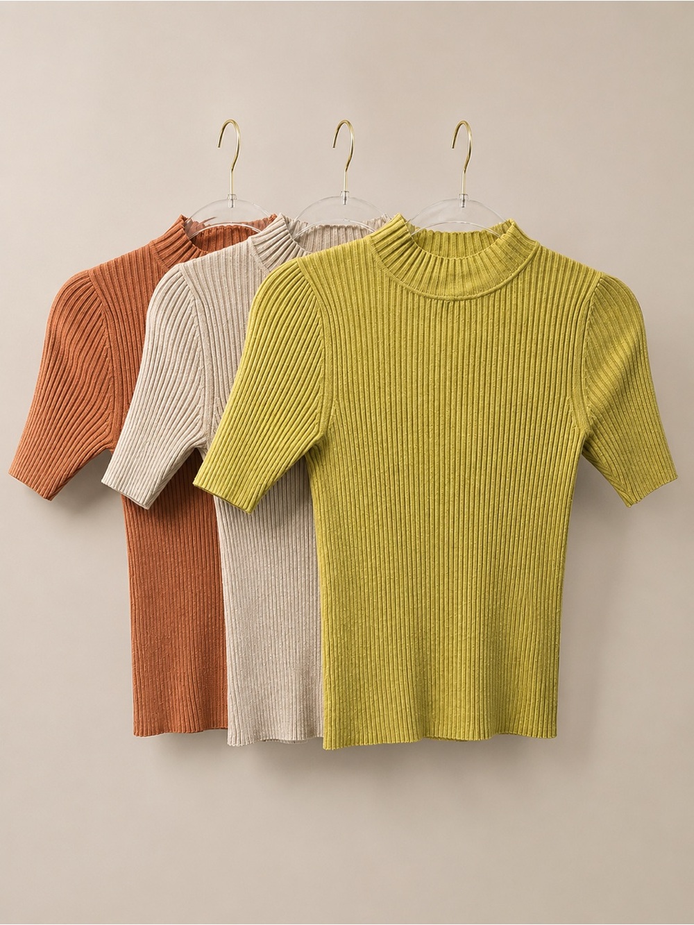3 Banana Republic Ribbed Knit Body Tight Shirts Size S